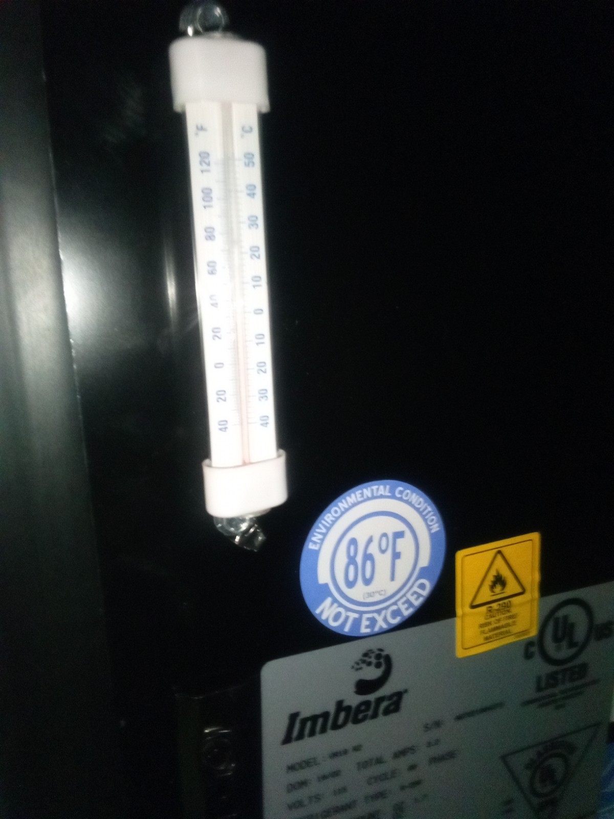 Imbera VR10 R2 Monster Energy Freestanding Refrigerator LED Lighting