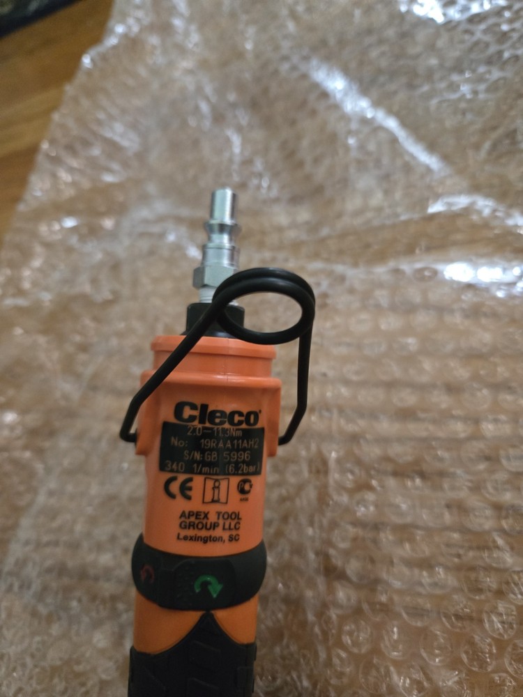 Aircraft Tools Cleco Pneumatic Angle Nut Runner 1/4 in read