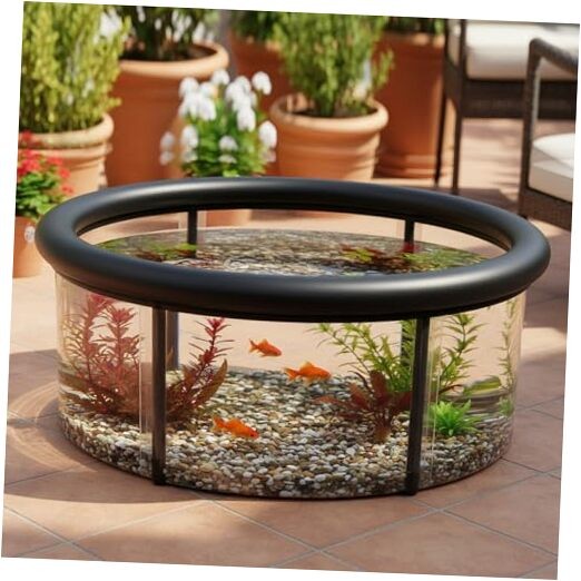 Pop up Pond, 27.6 x 11.81 Inch Pop up Inflatable Pond Kit Outdoor Indoor