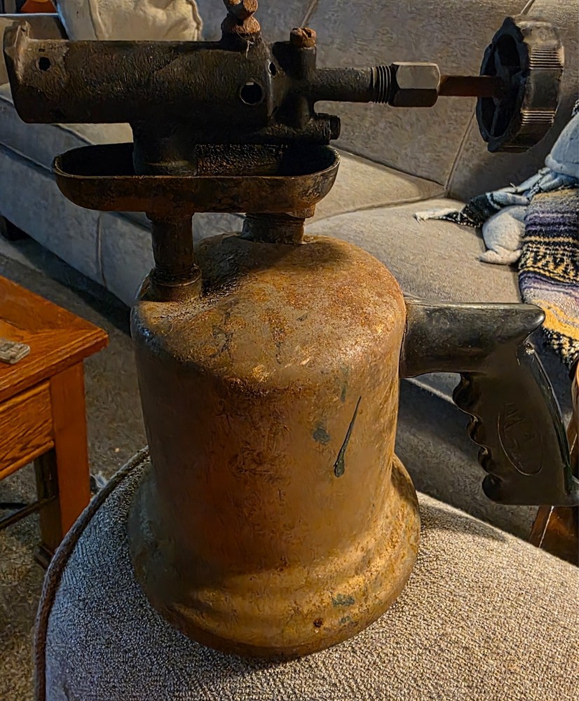 Vintage Brass Blow Torch wall harmic brand
