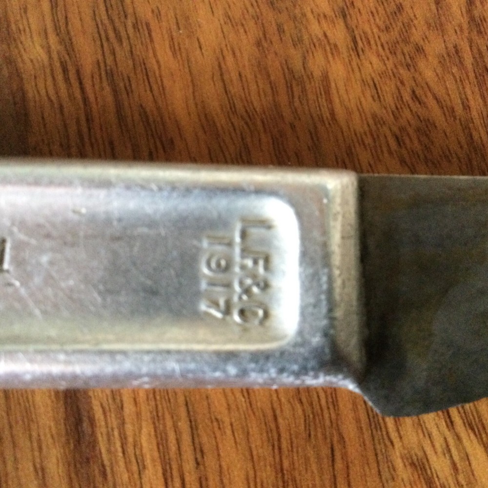 US WW1 Mess Kit Knife LF&C 1917