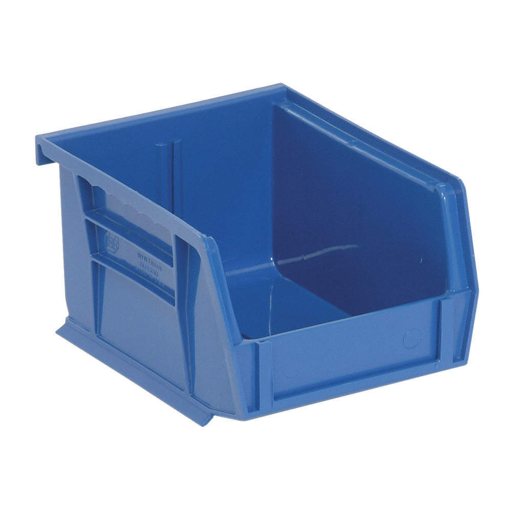 QUANTUM STORAGE SYSTEMS QUS210BL Hang and Stack Bin,Blue,PP,3 in 9DUW8