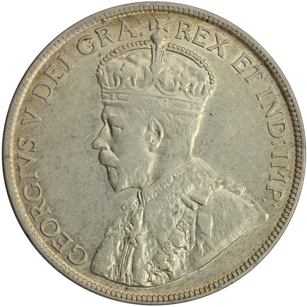 1919 Canada Silver 50 Cents KM-25