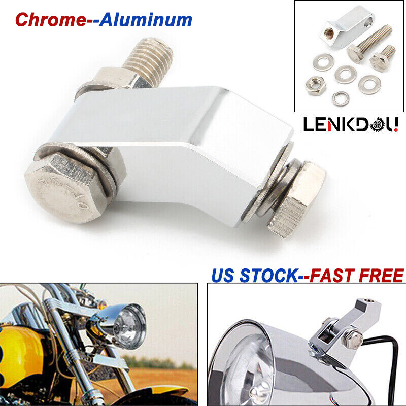 Headlight Mounting Block Bracket For Harley Bobber Chopper Cruiser Dyna Softail