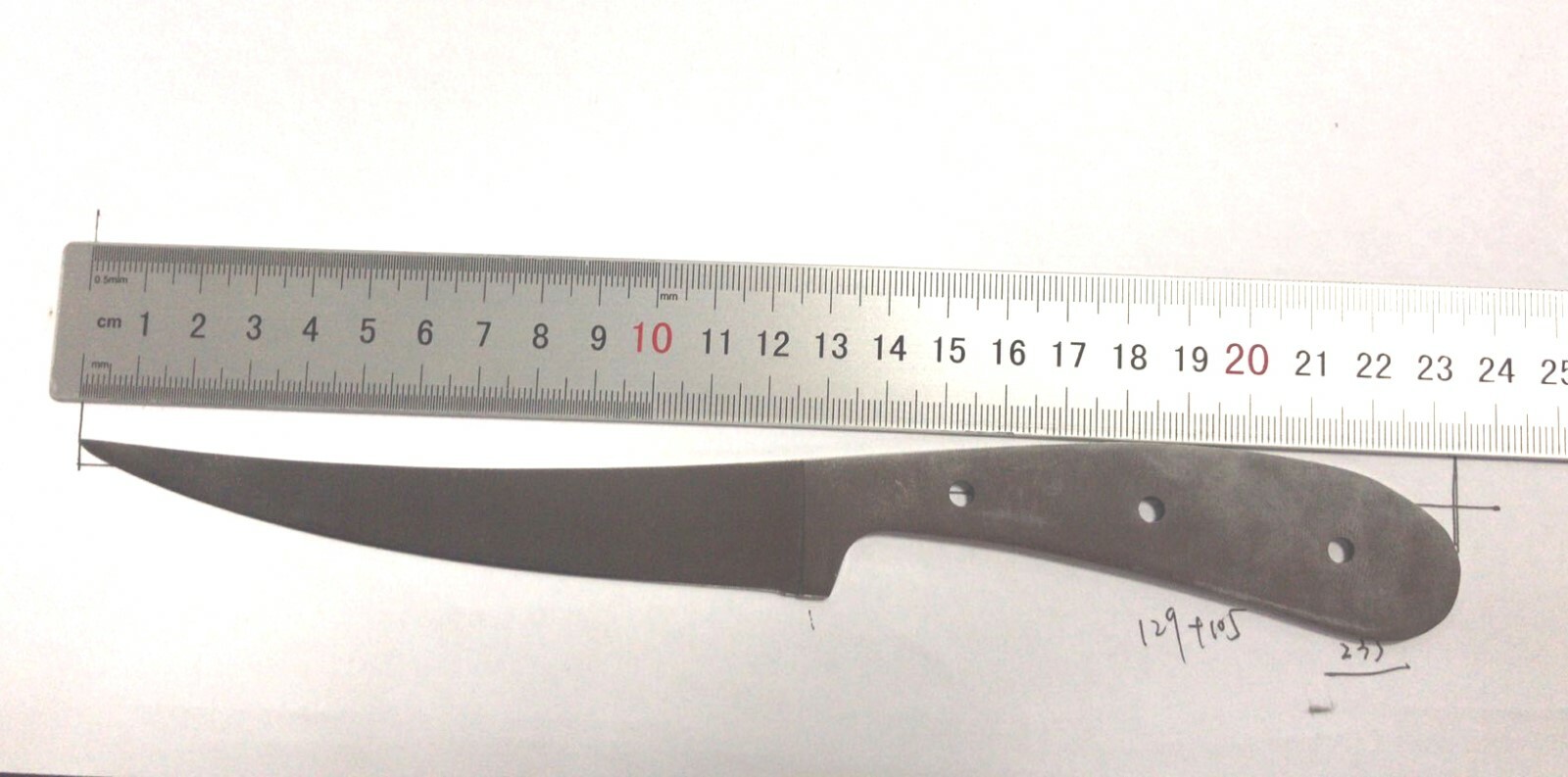 Lot of 2 - "Kodiak" Style Fish Fillet Blade Knife Making Blank - Stainless Steel