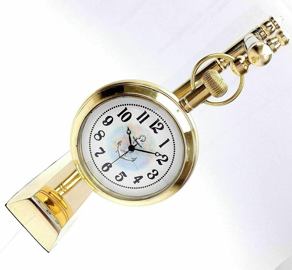 Marine Anchor Clock And Desk Clock With Brass Base Clock Decorative