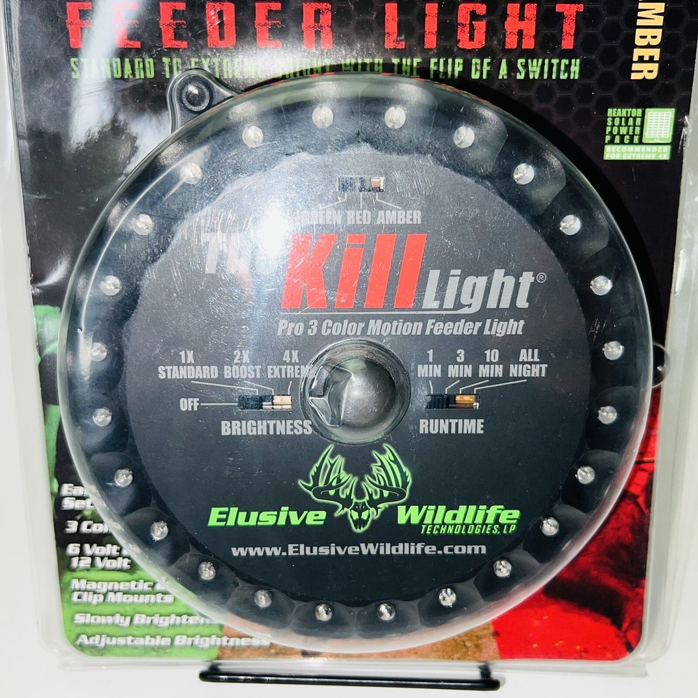 Elusive Wildlife Technologies LP Kill Light Pro 3 Color Motion Feeder Light