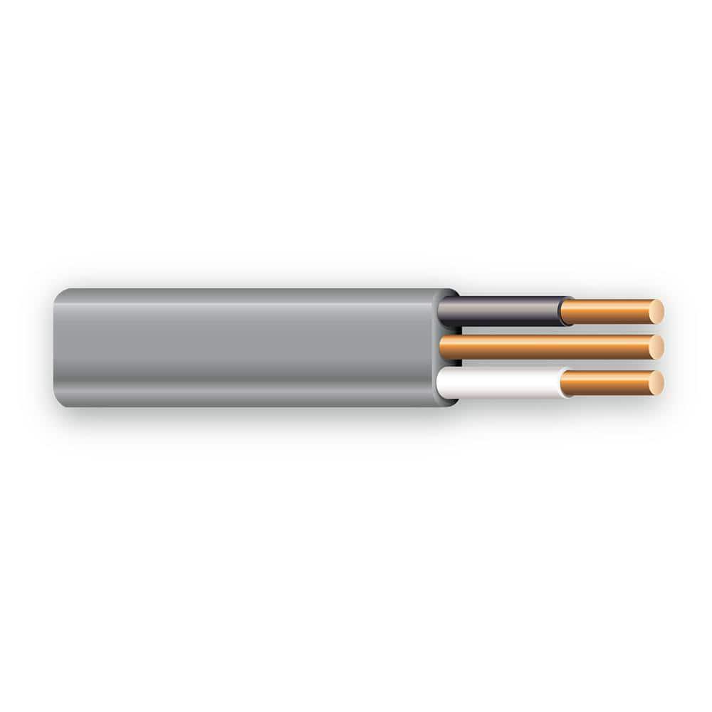 50 Ft. 14/2 Gray Solid CerroMax Copper UF-B Cable With Ground Wire