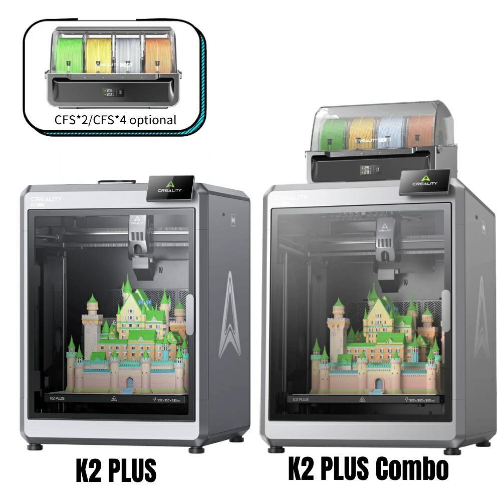 Creality K2 Plus 3D Printer with CFS High-End Combo 600mm/s Multi-Color Printing