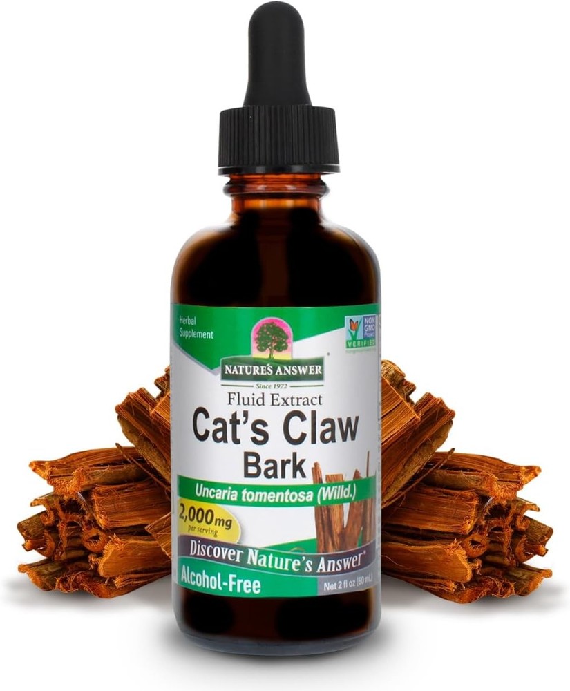's Answer Cat's Claw Bark Liquid Extract Supplement 2 Ounce -