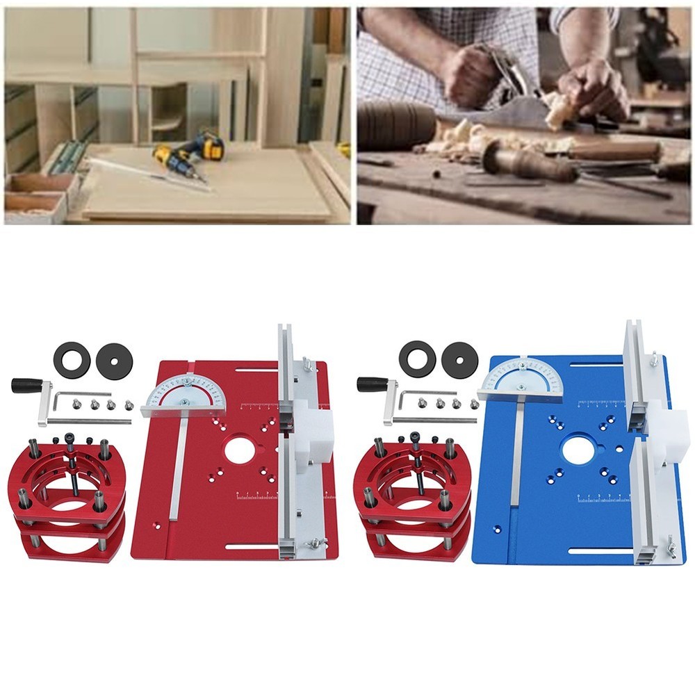Router Table Insert Plate with Miter Gauge for Precision Cutting Tasks