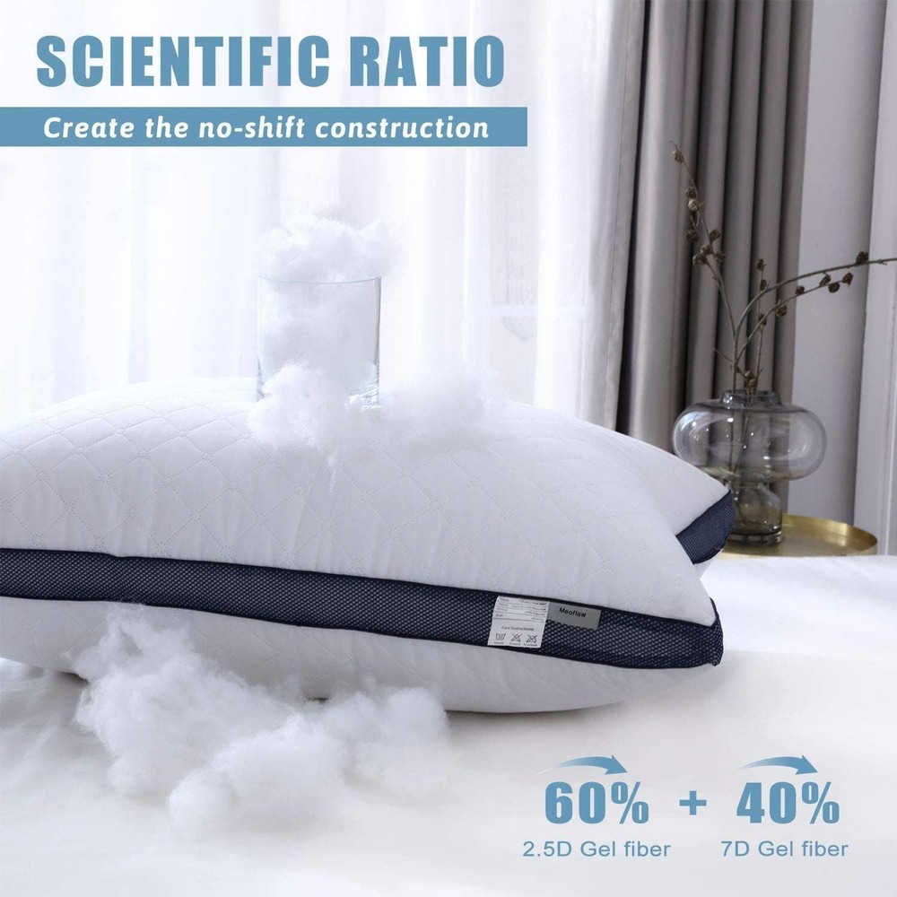 Luxury Hotel Pillows 2-Pack, Queen Size Set