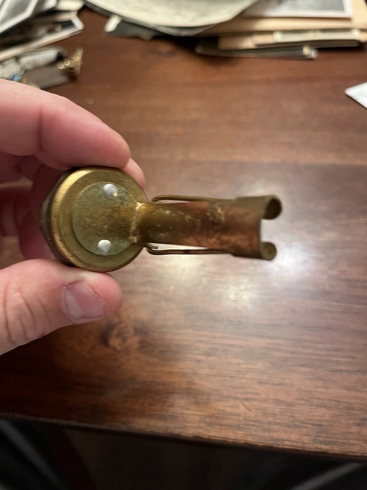 Vintage Brass Lapel Compass