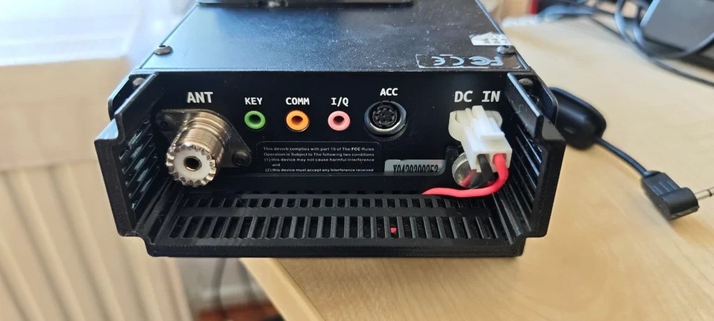 Xiegu G90 Rear Protection Plate 3D Printed Powerpole BNC SO-239 Guard