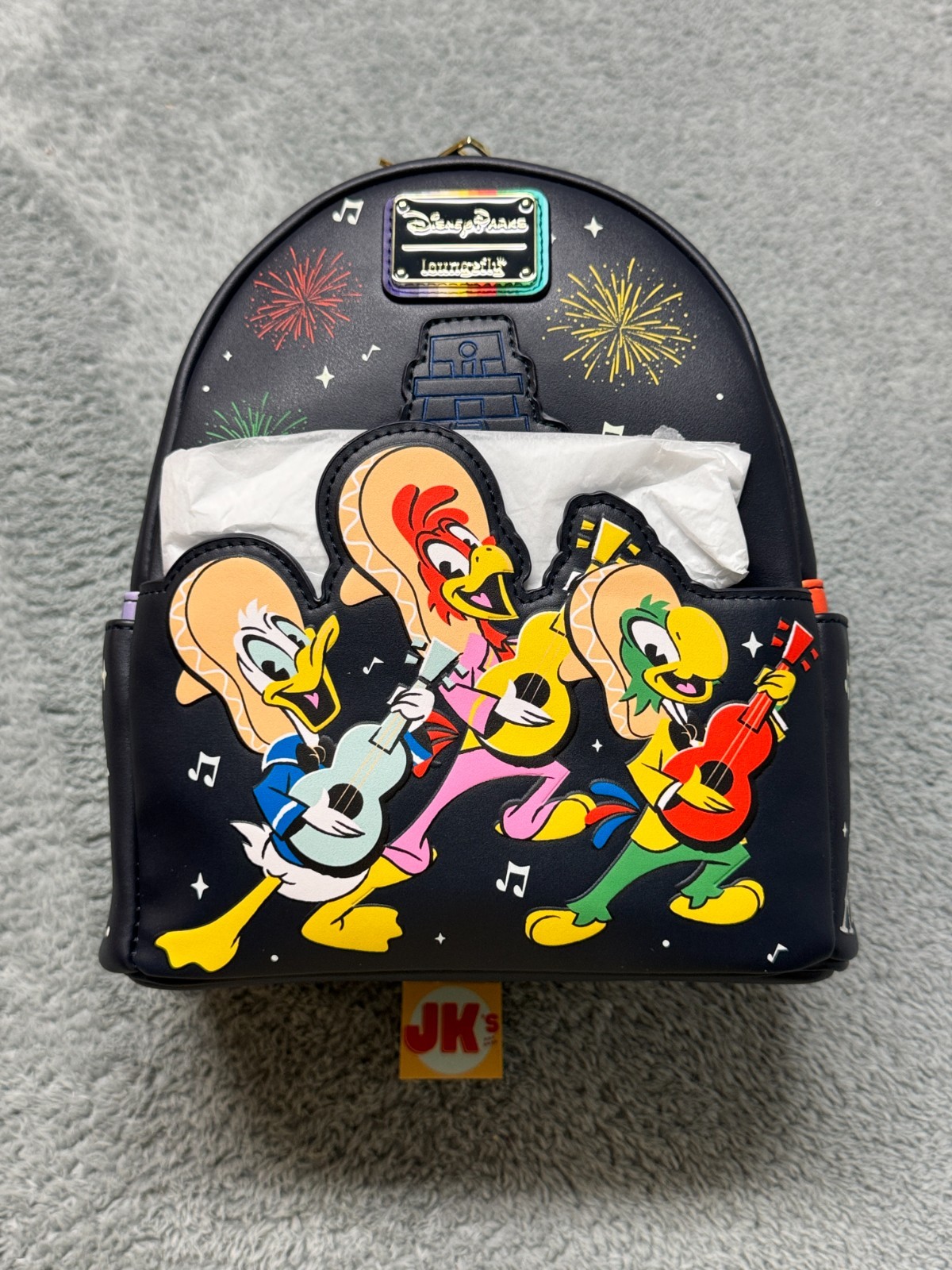 NEW Disney Parks Loungefly Mini Backpack Three Caballeros Donald Duck Mexico