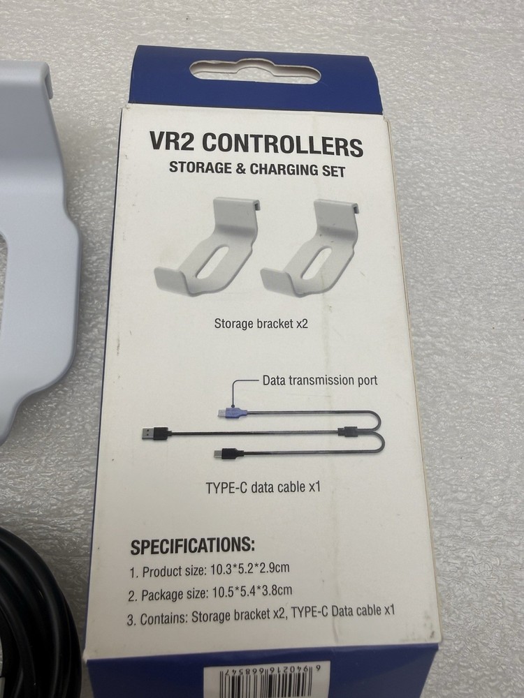 VR Controller Storage Stand Hooks w/Charging Cable For PSVR2,Charging Hangers