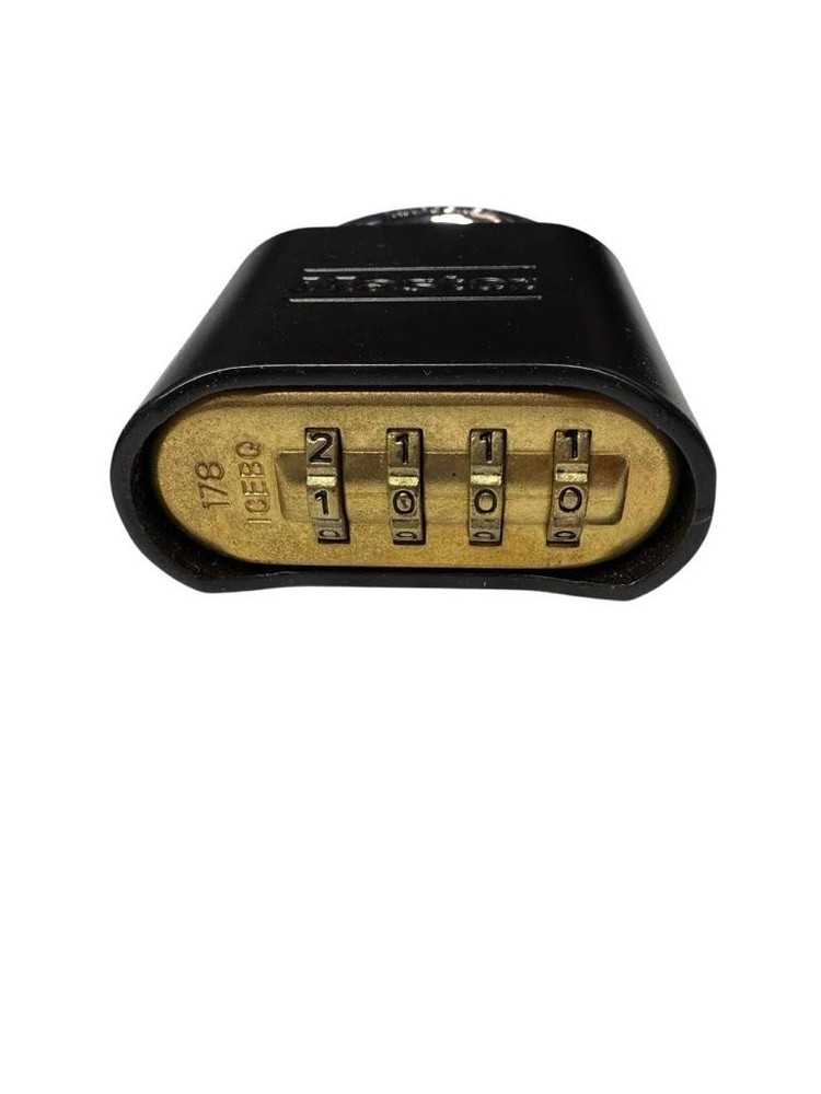 NEW Master Lock Padlock 178BLK Black Combination With Reset Tool