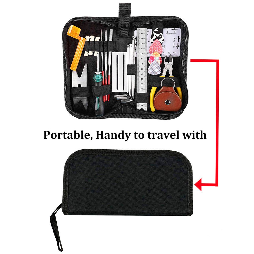 Guitar Care Cleaning Repair Tool Kit Luthier Setup Maintenance Full Set Tool