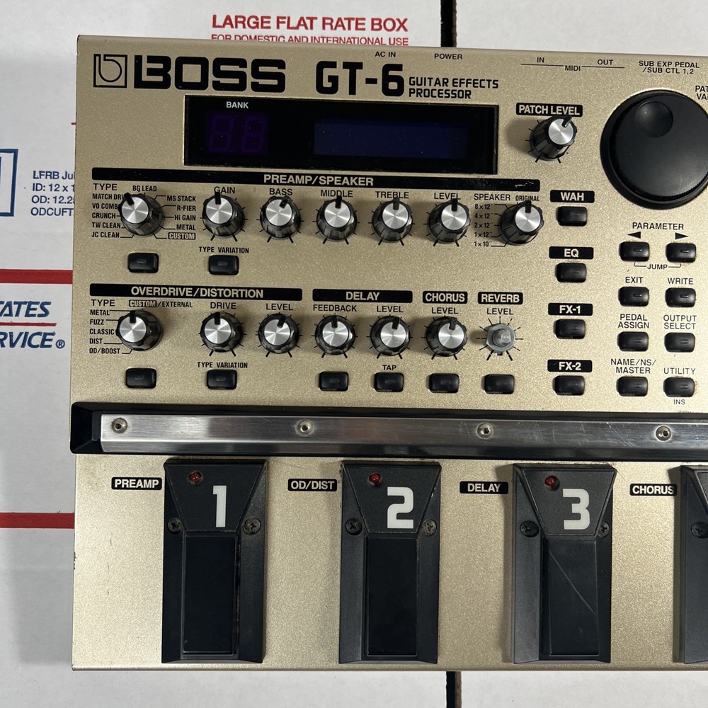 Boss GT-6 Guitar Effects Processor UNIT ONLY - SAME DAY SHIP - 100% WARRANTY