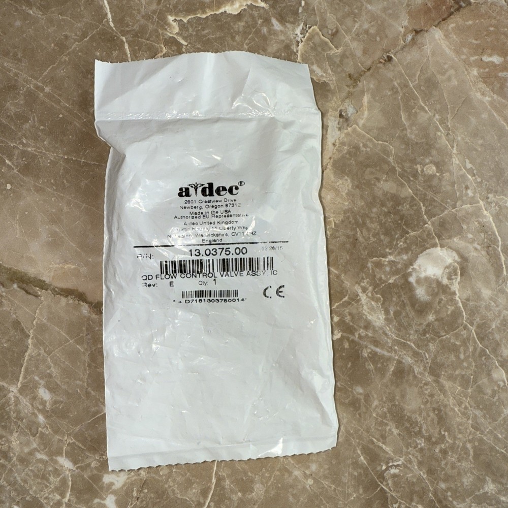 Adec Quick Disconnect Flow Control Valve Assembly 13.0375.00 New