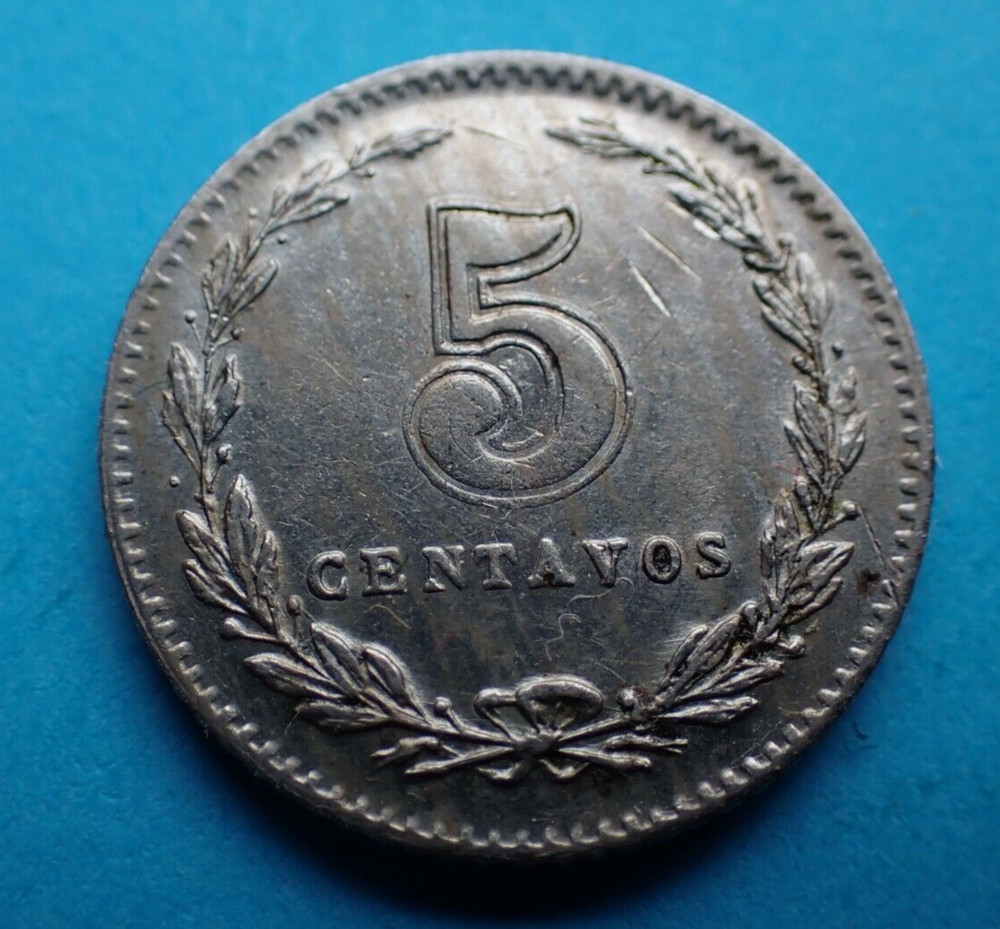 Argentina, 5 Centavos 1915, in Nice Condition.