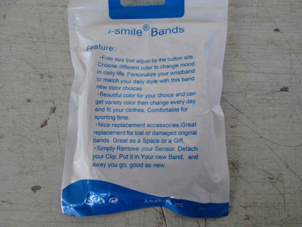 i-Smile Amababa 2Pcs Fit Bit Tracker Replacement Bands, New