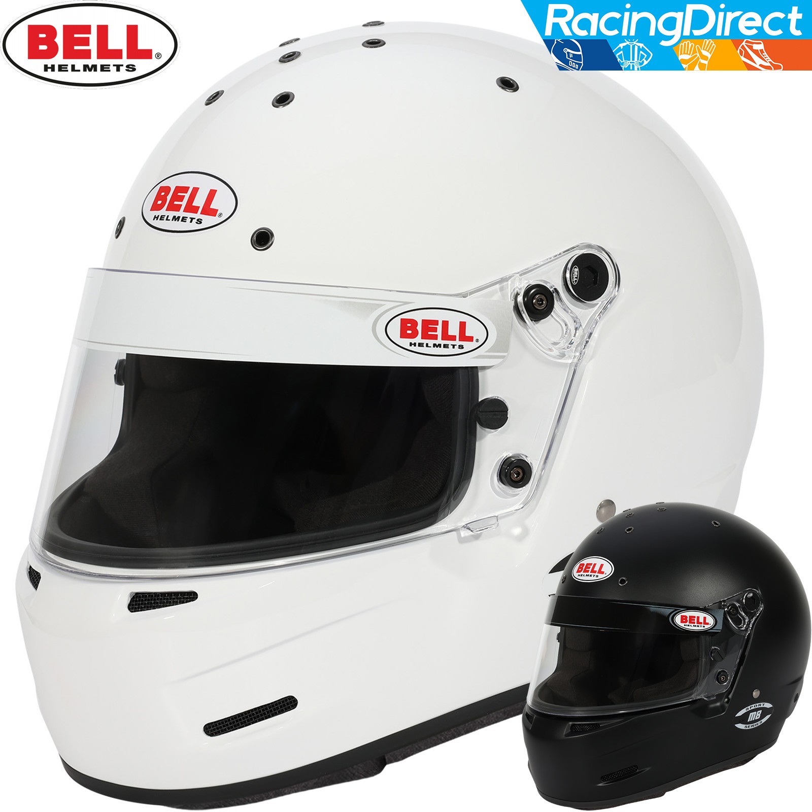 Bell - M8 Sport SA2025 Helmet | Auto/Kart Racing Snell Rated | All Styles!