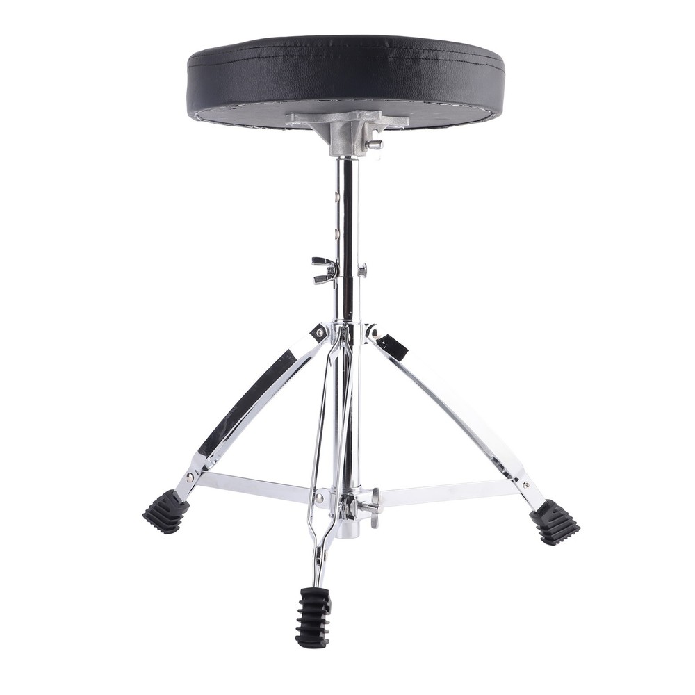 Portable Foldable Drum Stool Adjustable Height Padded Drum Throne Non Slip S OMO