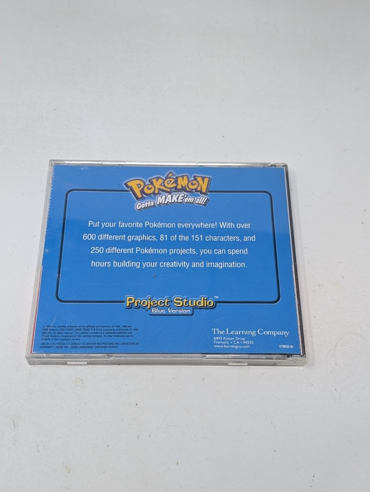 Pokemon Gotta Make Em All Project Studio Blue Version PC Complete CIB w/ Manual