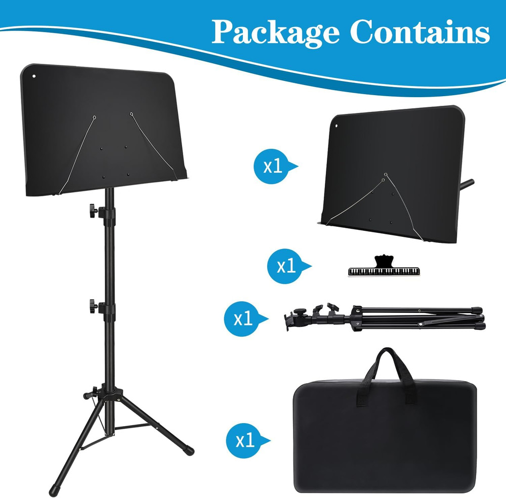 Sheet Music Stand 1/2/3 Pack Adjustable Portable Standard Version 1 Pack