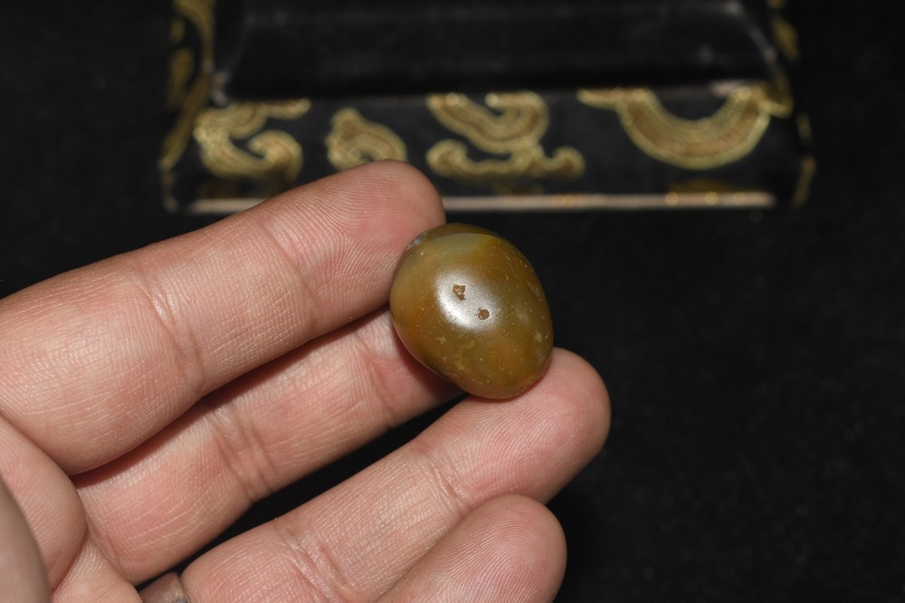 Authentic Ancient Bactrian Agate Stone Bead Circa 2300 - 3000 BCE