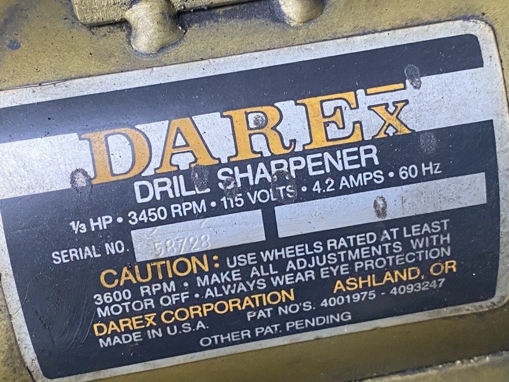 DAREX DRILL SHARPENER w/ STAND