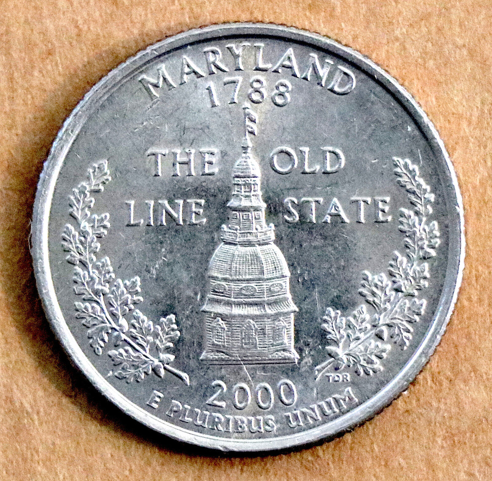 2000 D Maryland State Quarter