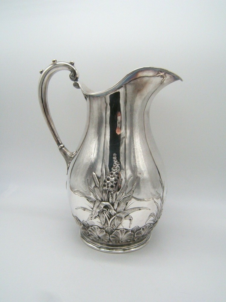 AMES MFG CO SILVER PRESENTATION WATER PITCHER 1863 SWORD MAKER
