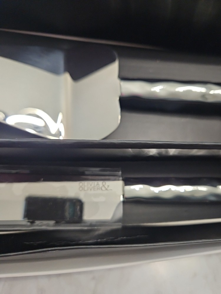 Olivia & Oliver 2PC Cake Server Set Polished Silver Finish WEDDING EVENT