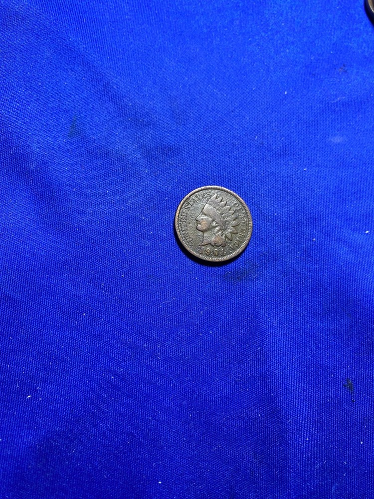 Indian Head Cent 1901 Circulated Type II