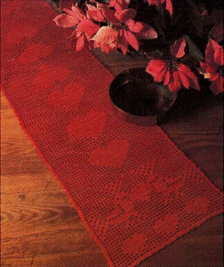 ROMANTIC Heart Runner/Doily/CROCHET PATTERN INSTRUCTIONS ONLY