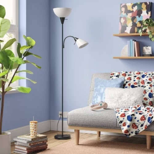 Torchiere with Task Light Floor Lamp - Room Essentials™