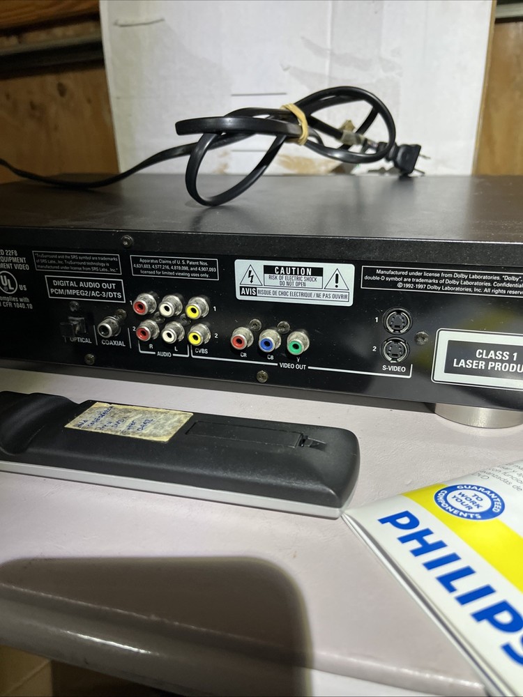 Philips DVD/Video CD/CD Player Model DVD751 With Remote DVD 751/171