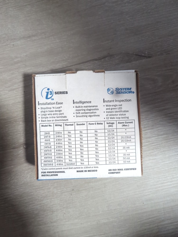 i3 System Sensor 2WT-B Smoke Detector