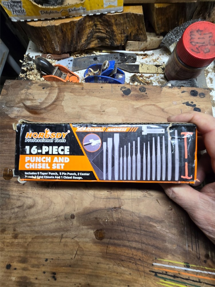 Horusdy Punch & Chisel Set, 16 pcs., NOS in Nice Canvas Roll