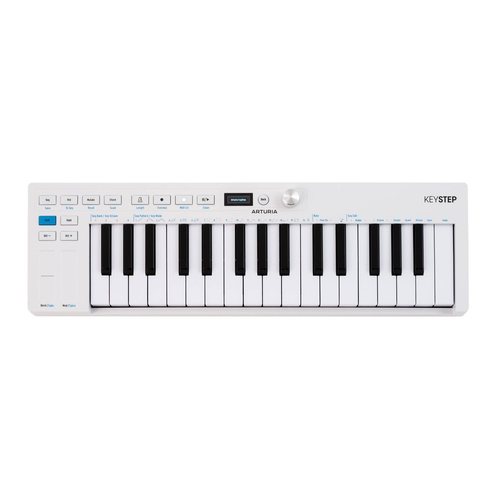 Arturia Keystep mk2 32-Key MIDI Controller Keyboard with Sequencer (White)