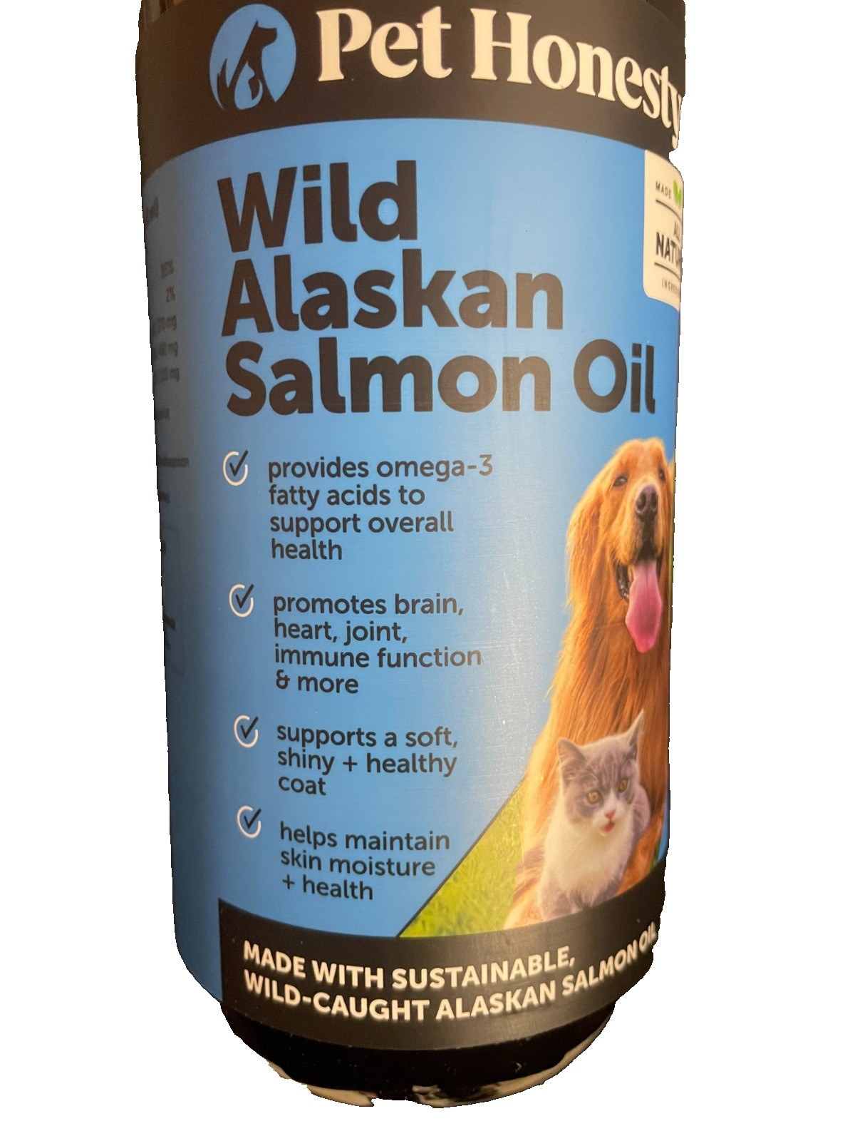 Wild Alaskan Salmon Oil for Dogs & Cats 32oz PH1