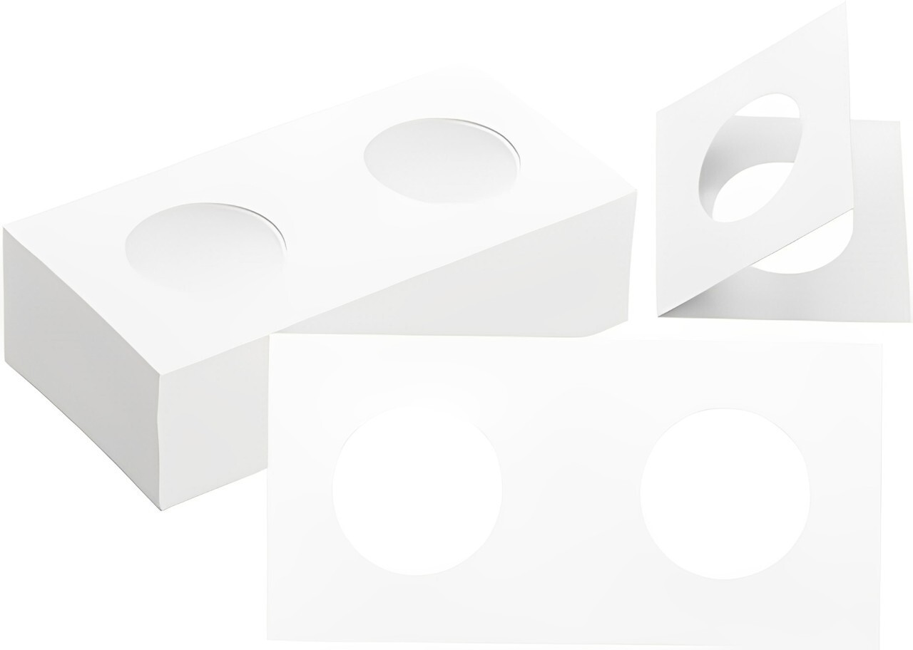 100PCS Coin Flips for Half Dollar - 31.5mm/1.24 inch Cardboard Holders-2x2 inch