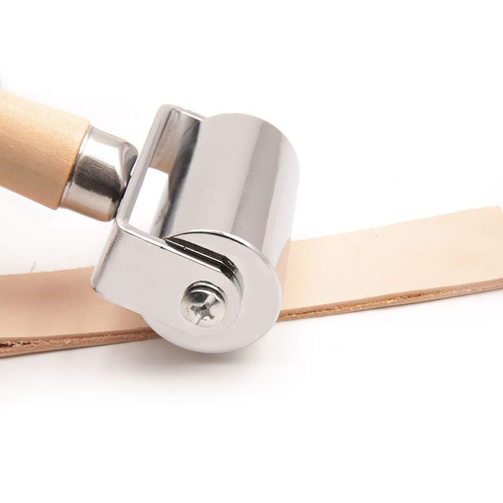 Leather Press Edge Roller Tool 60mm & 26mm Platen Laminating Tool