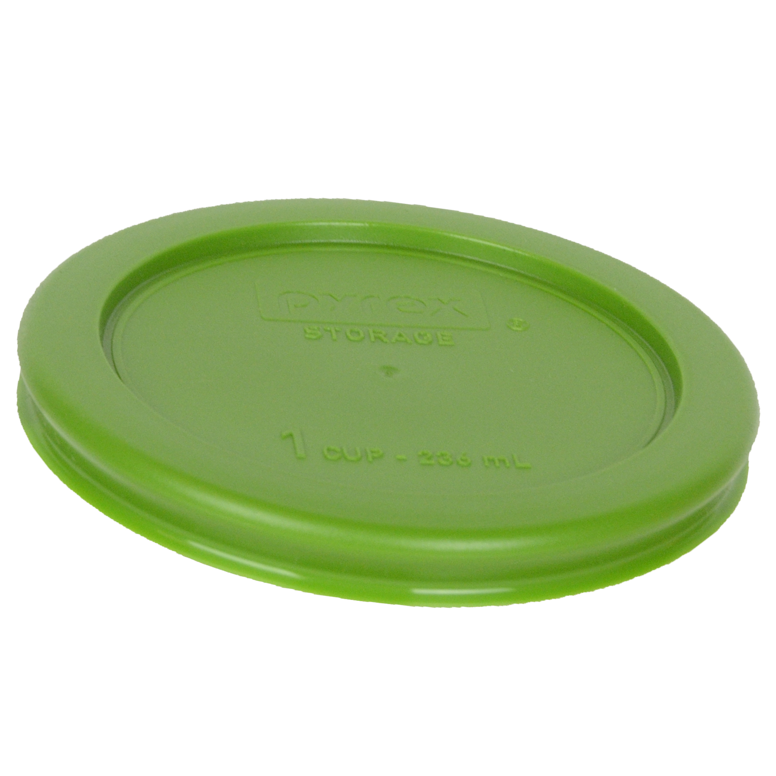 Pyrex 7202-PC 1 Cup Lawn Green Plastic Replacement Lid Cover 2PK for Glass Bowl