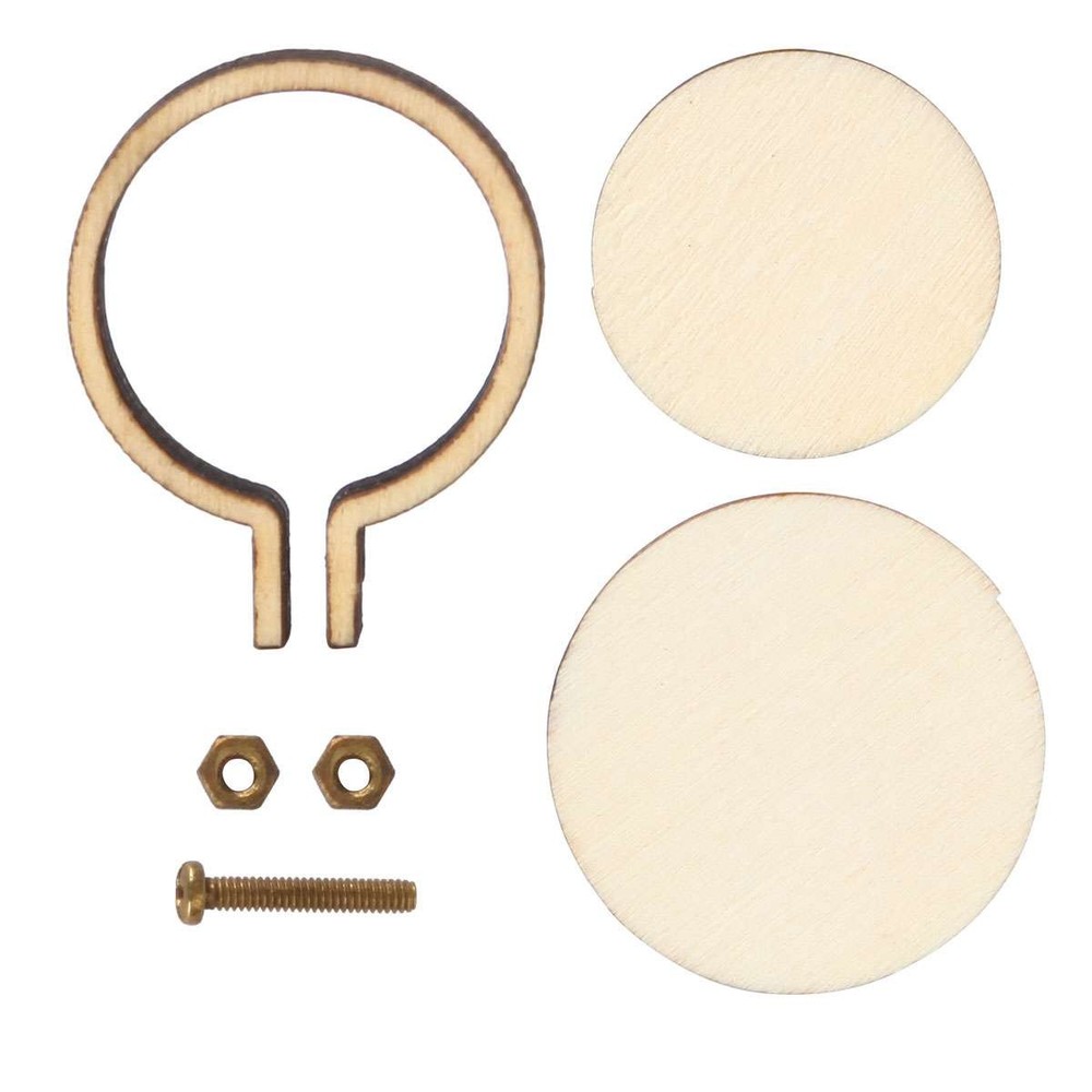 Mini Embroidery Hoops Small Ring Tiny round Wood Cross Stitch for Fram