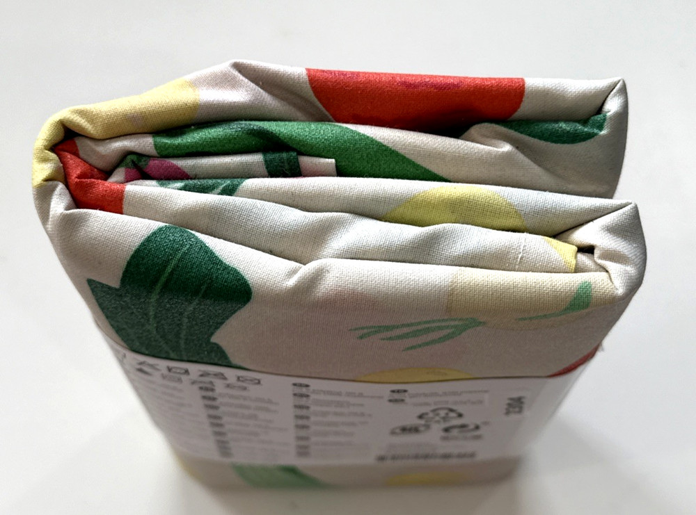 IKEA TABBERAS Tablecloth, Wipeable Patterned/Multicolor, 57" x 94" New