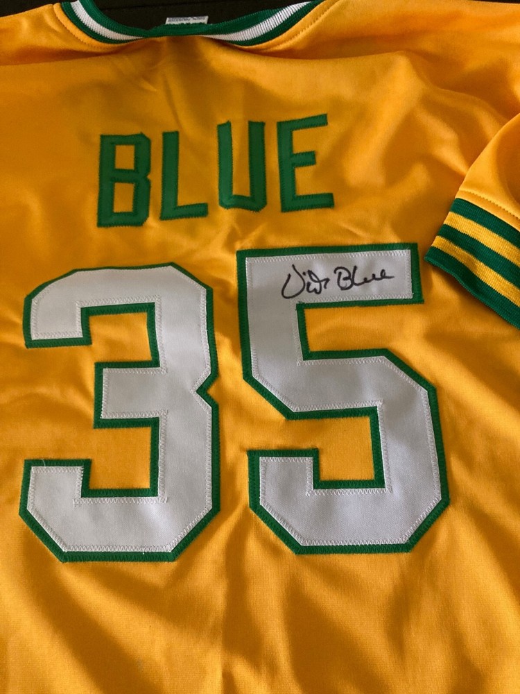 Oakland A's Vida Blue signed Jersey W/COA