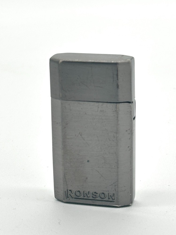 Ronson Jetlite Butane Lighter Matte Silver